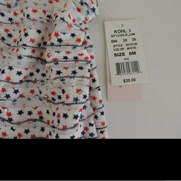 Little Lass Patriotic One Piece Outfit - Picture 6 of 6